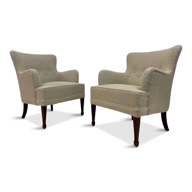 Set of Danish Armchairs by Frits Henningsen, 1950s For Sale - Image 13 of 14