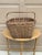 Wood Antique Early 20th Century American Splint Oak Gathering Basket For Sale - Image 7 of 10