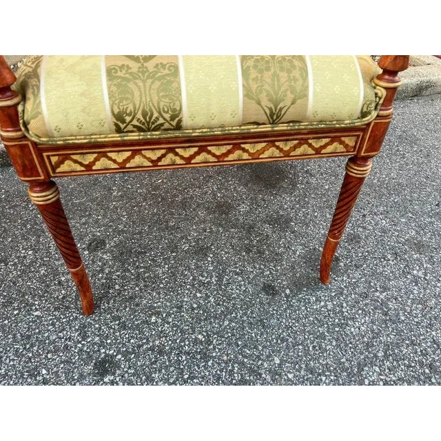 Orange Mid 20th Century Five Decorative Style Yellow and Orange Enamel Painted Armchairs For Sale - Image 8 of 13