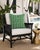 Modern Outdoor Emerald Greek Key Pillow For Sale - Image 3 of 3