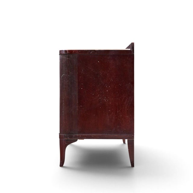 Late 20th Century Barbara Barry for Baker Furniture Stone and Mahogany Credenza For Sale - Image 5 of 10