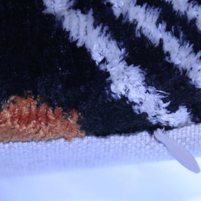Contemporary Turkish Black Velvet Pillow For Sale - Image 4 of 7