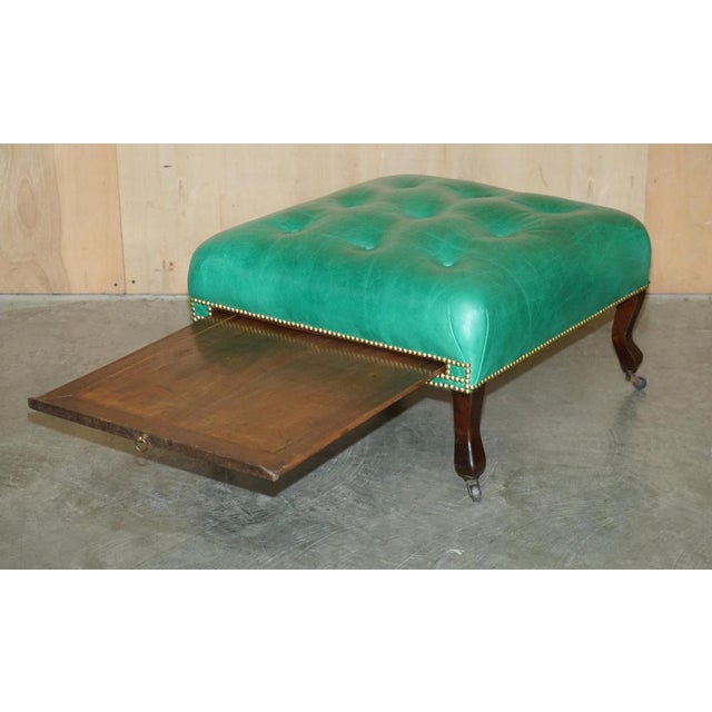 This super rare, hand made in England circa 1780 Georgian footstool with unique Butlers slip serving tray which has been...