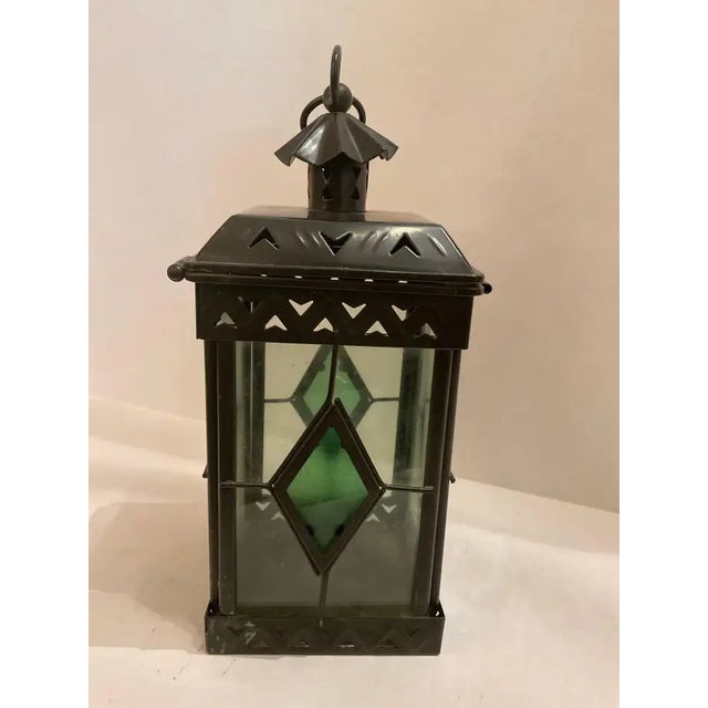 Small Antique Brass Lantern For Sale In Dallas - Image 6 of 8