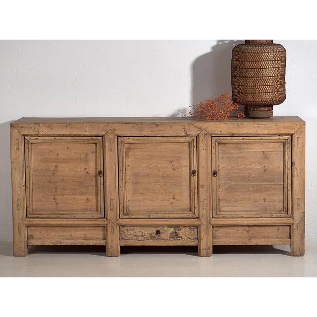 Wood Large Sideboard with Three Doors, 1900s For Sale - Image 7 of 18