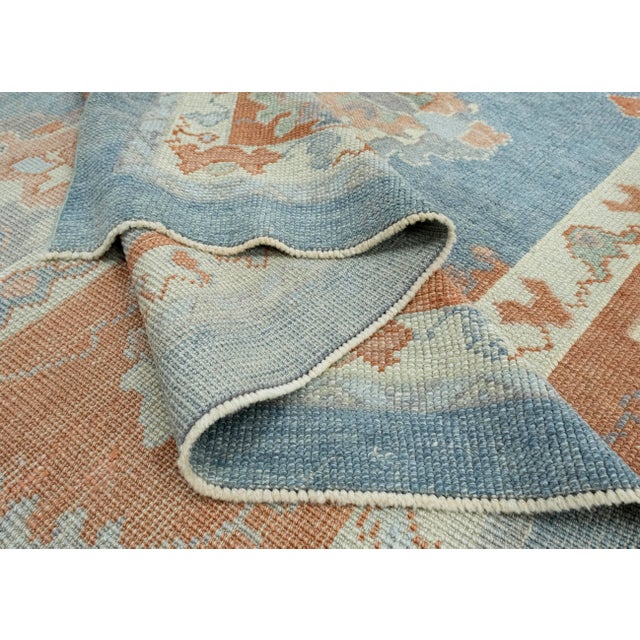 Textile Turkish Oushak Rug 9'10" x 13'9" #18607 For Sale - Image 7 of 8