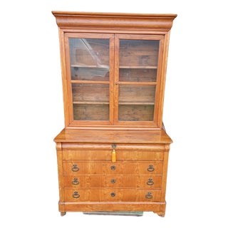 19th Century Glass-Topped Chest of Drawers For Sale