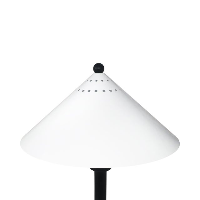 Postmodern 1980s Postmodern Black and White Table Lamp For Sale - Image 3 of 10