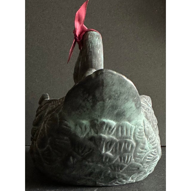 Ceramic Vintage 1991 Terra Cotta Swan Planter Dish For Sale - Image 7 of 8