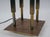 1960s Vintage Tommi Parzinger for Stiffel Architectural Brass Table Lamp With Original Drum Shade, Circa 1960s For Sale - Image 5 of 6