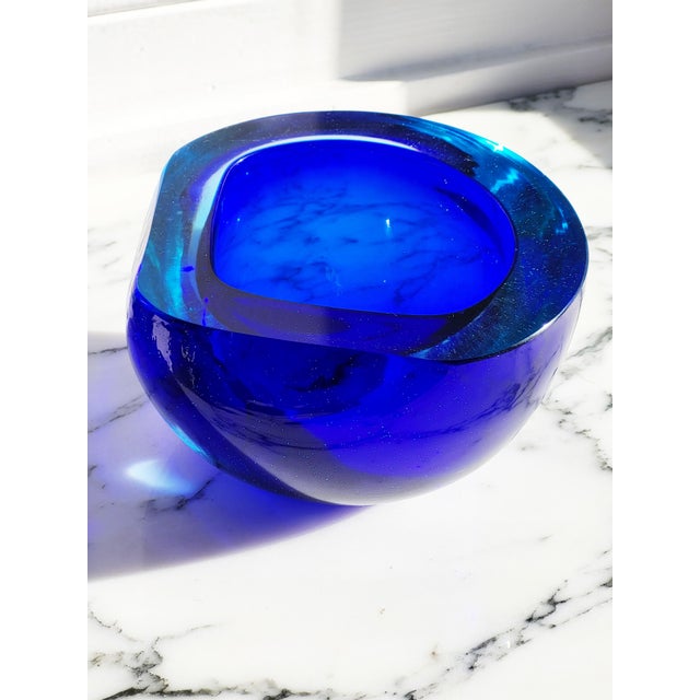 Mid-Century Modern Murano Glass Catch-All attributed to Poli for Seguso For Sale - Image 3 of 10