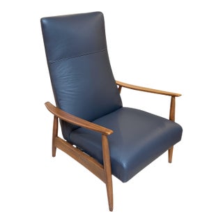 1960s Attributed to Milo Baughman Recliner 74 for Thayer Coggin With New Leather Upholstery For Sale