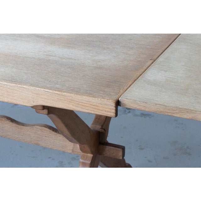 Sculptural Oak Table by Henning Kjærnulf, 1960s For Sale - Image 3 of 15