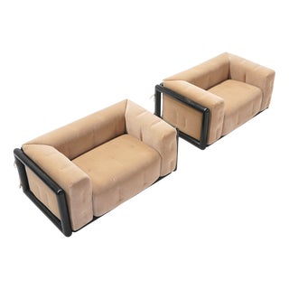 Cornaro Lounge Chairs by Carlo Scarpa for Simon Gavina, Italy, 1970s, Set of 2 For Sale