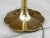 Modernist Solid Brass Tulip Torchiere Floor Lamp Milk Glass Diffuser by the Stiffel Company For Sale - Image 9 of 13