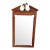 1976 Wood Mirror With Brass American Eagle by Tell City For Sale