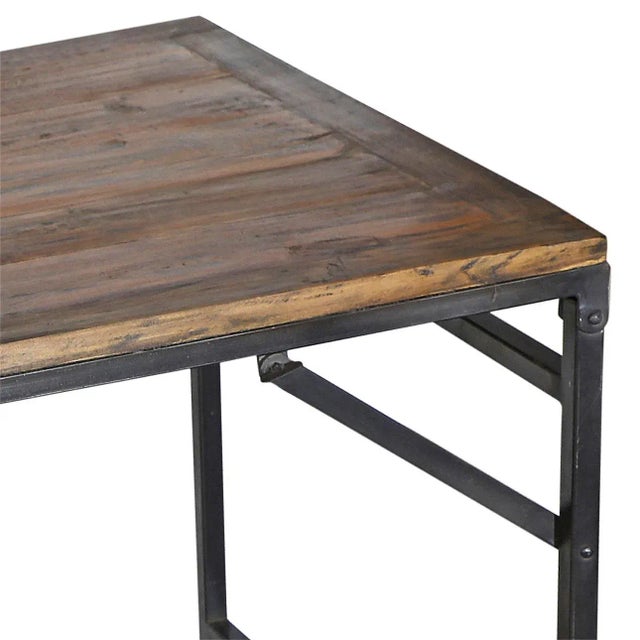 Salvaged Wood Folding Counter Table Chairish