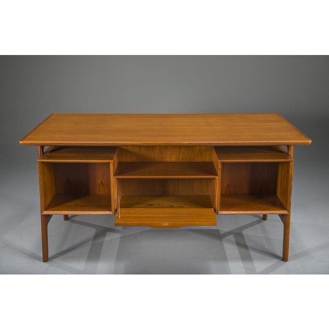 Teak Model 75 Desk from Omann Jun Møbelfabrik, 1960s For Sale - Image 14 of 18