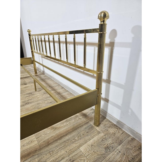Vintage Brass Bed Frame For Sale - Image 9 of 15