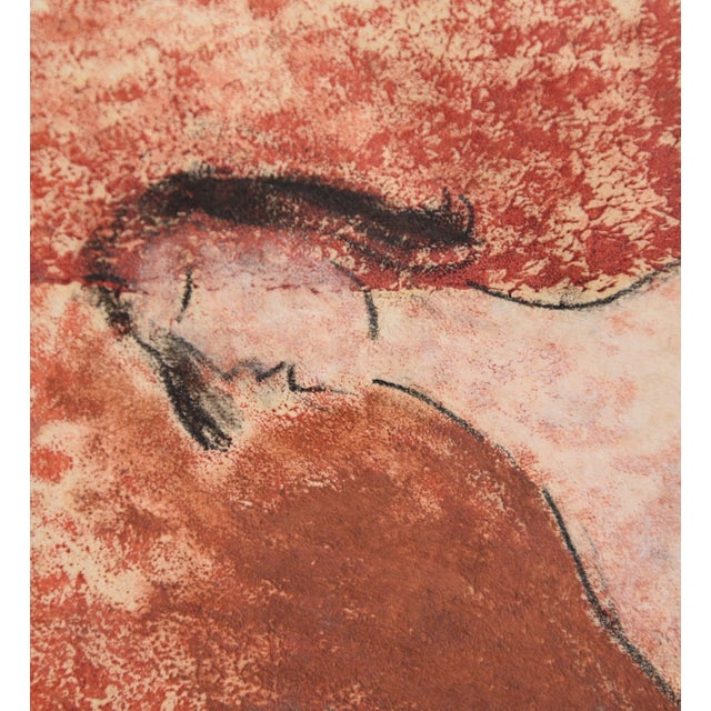 Paper Victor Bauer, Reclining Nude, 1932, Pencil & Watercolor & Paper, Framed For Sale - Image 7 of 12