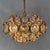 Postmodern 24-Karat Gold-Plated 6-Light Chandelier by Gaetano Sciolari for Palwa, 1970s For Sale - Image 13 of 18