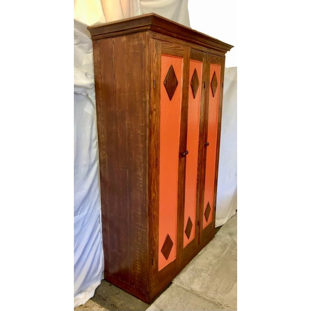 Farmhouse 1940s Texas Long Leaf Pine Cabinet For Sale - Image 3 of 12