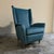 Italian Petrol Blue Lounge Chairs, 1950s, Set of 2 For Sale - Image 4 of 8