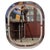 Vintage rectangular mirror with a chromed metal frame, Belgo Chrome, circa 1970, in very good original condition. This...