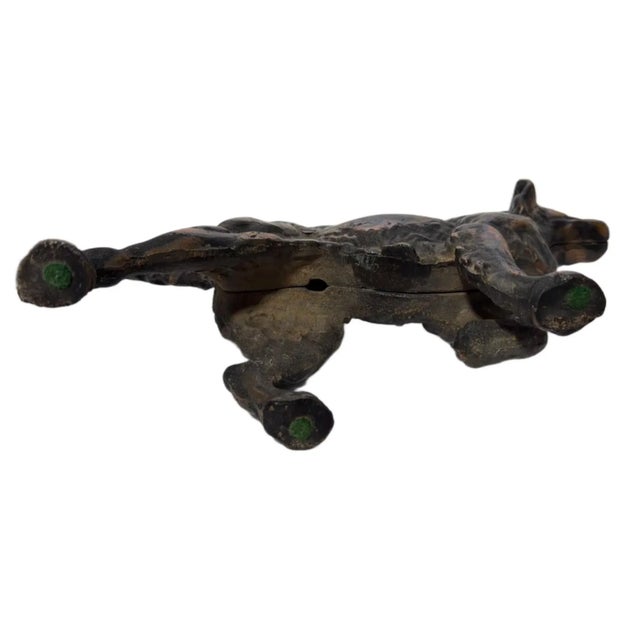 Antique Cast Iron Setter/Pointer Dog Doorstop Hubley Era Hunting Dog Statue W/Bronze Patina For Sale - Image 6 of 6