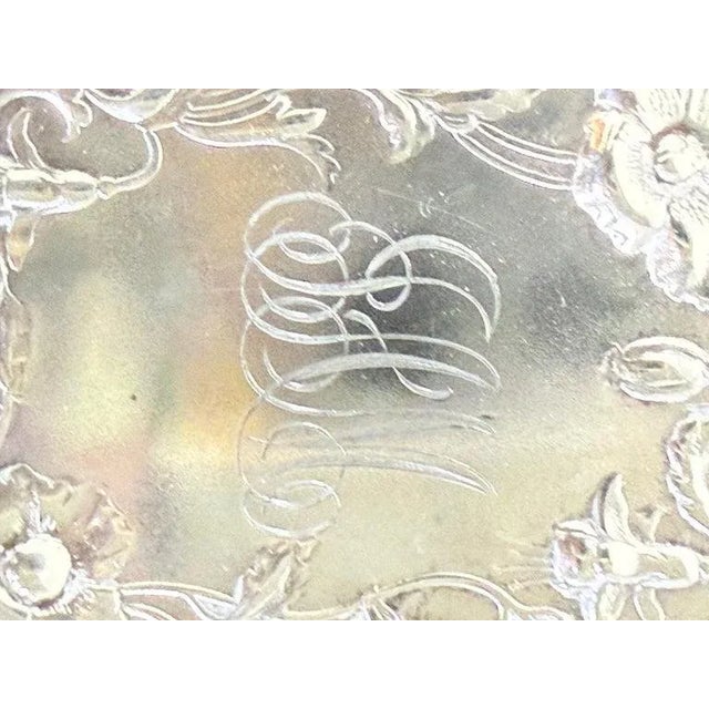 Silver Antique Sterling Silver Vesta Case, Art Nouveau Design, France, 1900s For Sale - Image 8 of 8