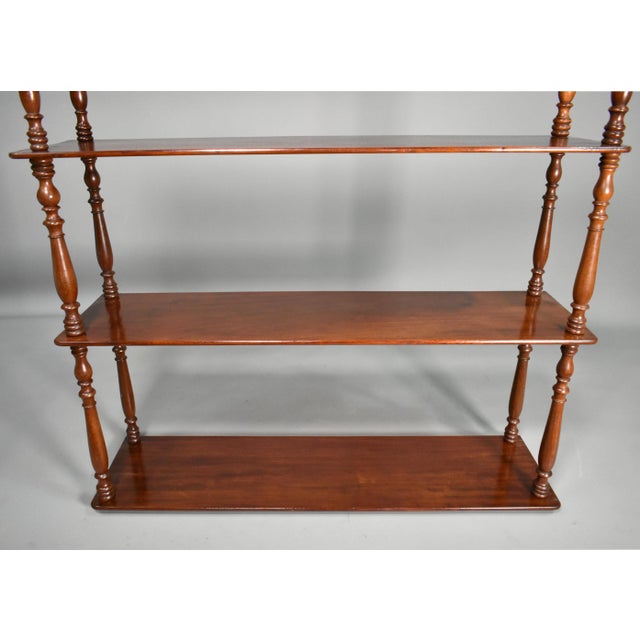 Napoleon III French Mahogany Wall Shelf Étagère, 19th Century For Sale - Image 12 of 15