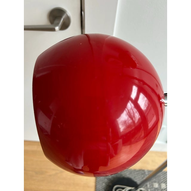 Red 1970s Italian Red Floor Lamp For Sale - Image 8 of 9