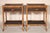 Traditional Pair of Aesthetic Movement Style Rattan, Metal and Canvas Side Tables For Sale - Image 3 of 13