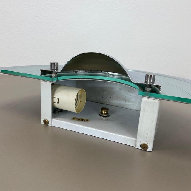 Postmodern Mirror Glass Wall Light attributed to Hustadt Leuchten, 1980s For Sale - Image 12 of 18