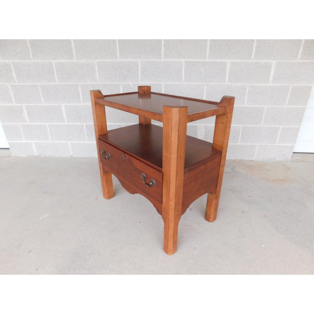 Lane Furniture Williamsburg Cherry 1 Drawer Nightstand #B For Sale In Philadelphia - Image 6 of 11