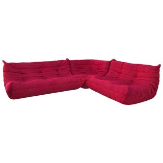 Ligne Roset Togo Sectional Sofa by Michel Ducaroy - Set of 3 For Sale