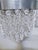 Metal Mid 20th Century Hollywoord Regency Ridged Chrome Rim With French Pendalogue Crystals For Sale - Image 7 of 12