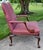 Wood Vtg. Centruy Chippendale Style Mahogany Library Arm Chair W/Claw Foot For Sale - Image 7 of 12