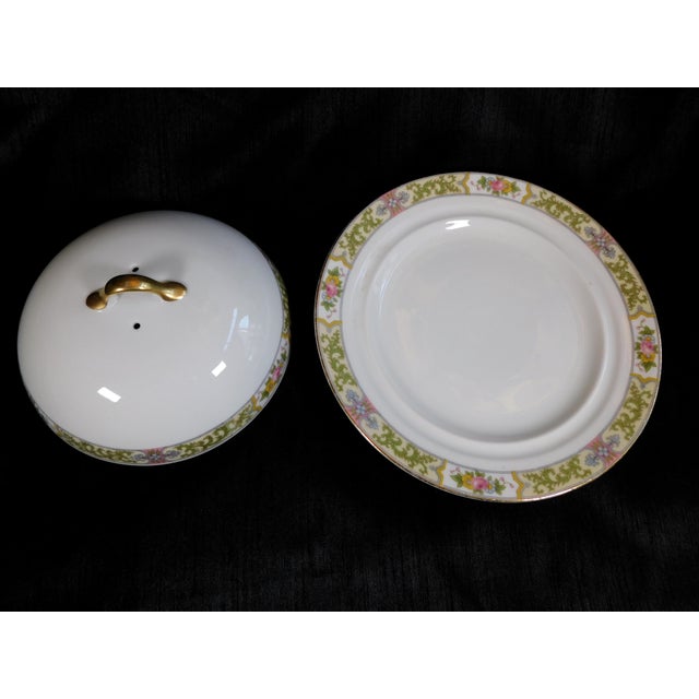 1970s Noritake Covered Cheese Dish For Sale - Image 4 of 5