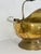 Antique Brass and Blue Porcelain Coal Scuttle Helmet Form Early 20th Century For Sale - Image 9 of 12