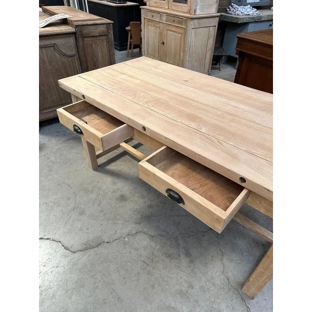 Wood Butcher's Table in Solid Beech For Sale - Image 7 of 12