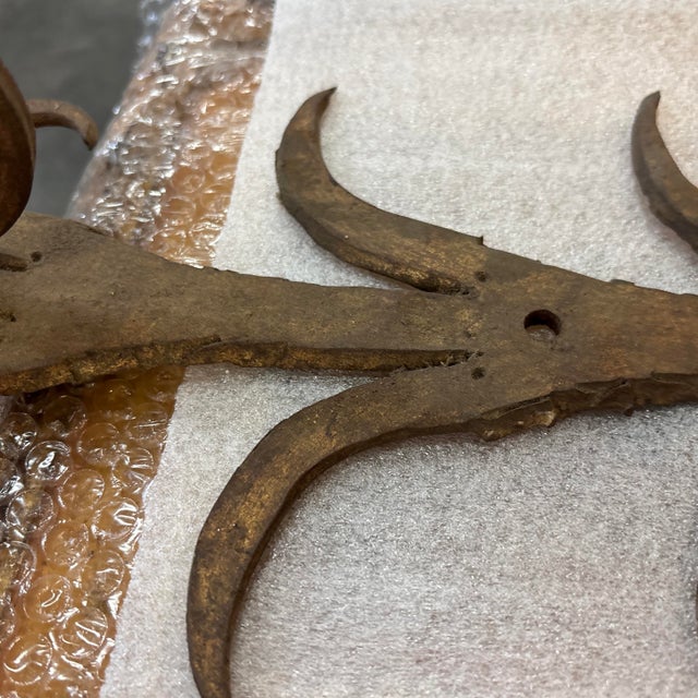 Mid 20th Century Hand Forged Wrought Iron Rack For Sale - Image 11 of 12