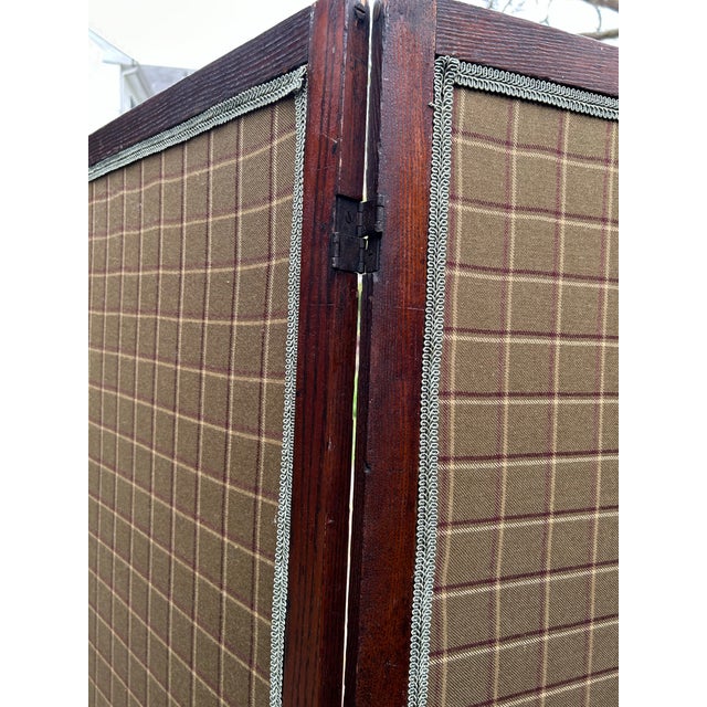 English Antique Crewel Folding Screen For Sale - Image 3 of 7