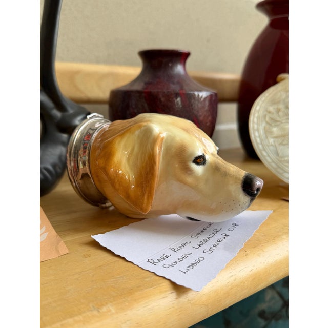 As part of an English tradition, a stirrup cup is a "parting cup" gift given to riding partners. This particular stirrup...