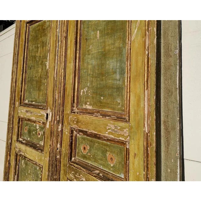 Two-Leaf Door with Original Lacquer, 1700s For Sale - Image 4 of 9