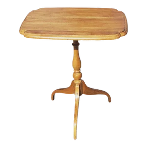 Ethan Allen Maple Spider Feet Tilt-Top Tray Side Table