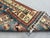 Blue and Cream Kazak-Style Wool Runner Rug With Tribal Medallions, 2'8" X 9'7" For Sale - Image 12 of 15