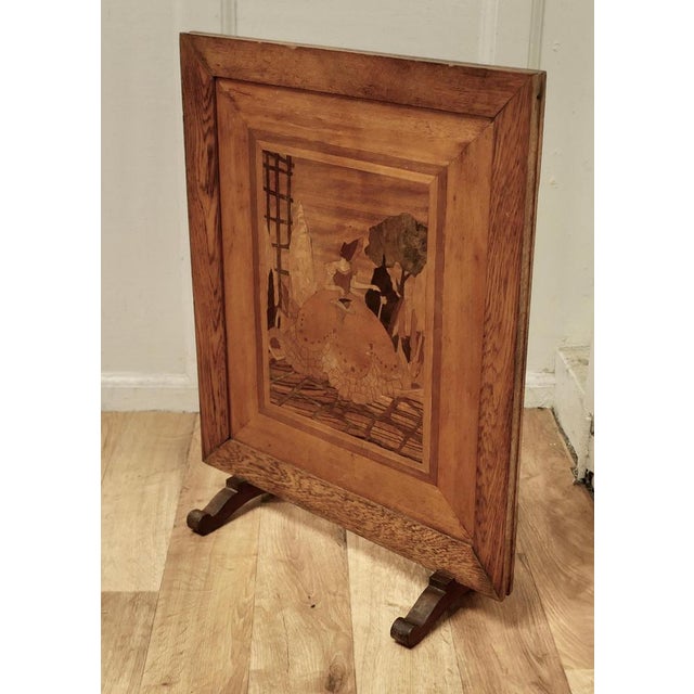Arts and Crafts Marquetry Fire Screen. This piece hails from the 1920s it is probably from the Rowley Gallery of...