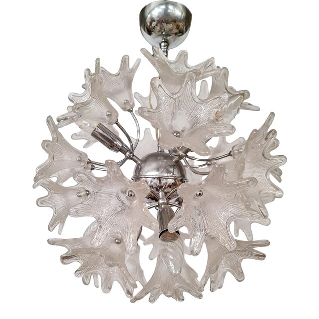 Vintage Murano Glass Hanging Lamp Sputnik Lamp from Paolo Venini, 1960s For Sale
