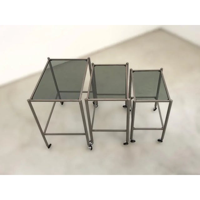 Nesting Tables from Saporiti Italia, 1970s, Set of 3 For Sale - Image 3 of 5